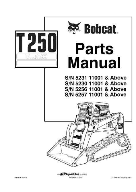 bobcat t250 parts catalog